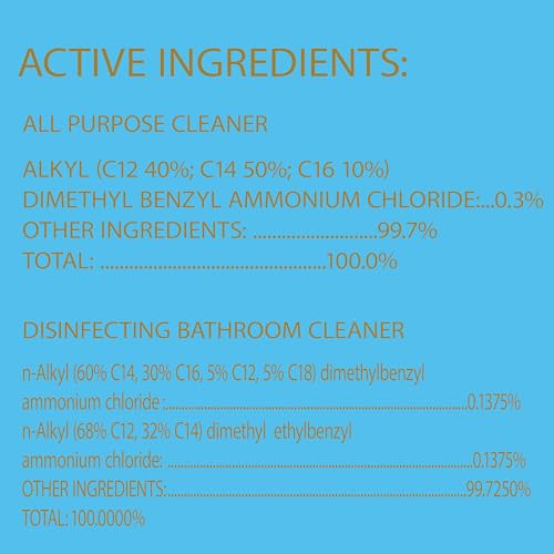 Clorox Disinfecting All-Purpose Cleaner 32 Oz and Disinfecting Bathroom Cleaner, Household Essentials, 30 Oz, Pack of 3