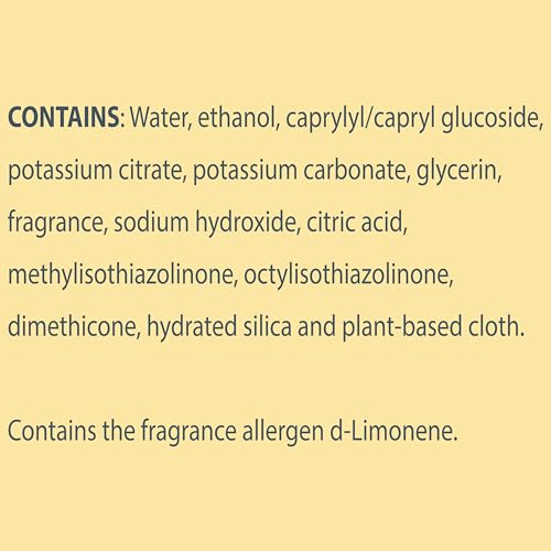 Clorox Free & Clear Compostable Cleaning Wipes, Light Lemon Scent, 75 Count, Pack of 3 (Pack May Vary)